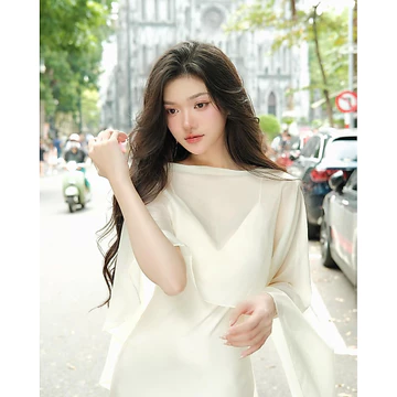 AC5 ÁO CHOÀNG VOAN TƠ, ÁO CHOÀNG CHE BẮP TAY, ÁO KHOÁC NGOÀI VÁY, ÁO KHOÁC MỎNG NHẸ