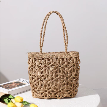 Women's Woven Straw Bag – for the Beach