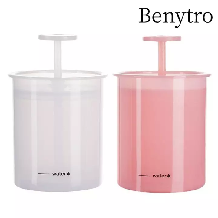 Benytro Máy tạo bọt sữa rửa mặt BENYTRO 2 CÁI, Máy tạo bọt rửa mặt bằng bọt hồng trắng giàu, Máy bơm thủ công bền bỉ Máy tạo bọt PP Cốc sử dụng du lịch
