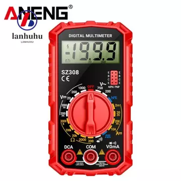 Đồng hồ vạn năng kỹ thuật số LANHU, 1999 Đếm đồng hồ vạn năng phạm vi tự động phạm vi tự động, Buzzer Square Wave HFE Test Đồng hồ vạn năng AC DC