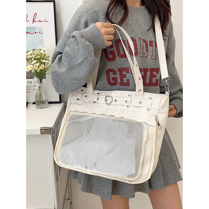 Women's Cute Clear Jelly Shoulder Bag – Large, Mini, for School – 4