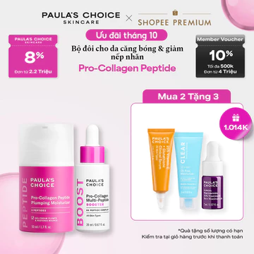 Bộ đôi nâng cơ và cấp ẩm da Paula's Choice Pro-collagen Peptide 1510-3020