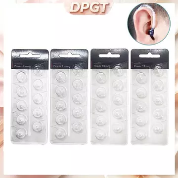 [DPGT] 10 Chiếc Máy Trợ Thính Nút Tai Mái Vòm Silicon Mở Phù Hợp Đầu Tai Có Thể Thay Thế Phụ Kiện Máy Trợ Thính 6 / 8 / 10 / 12 Mm Mất Thính Lực