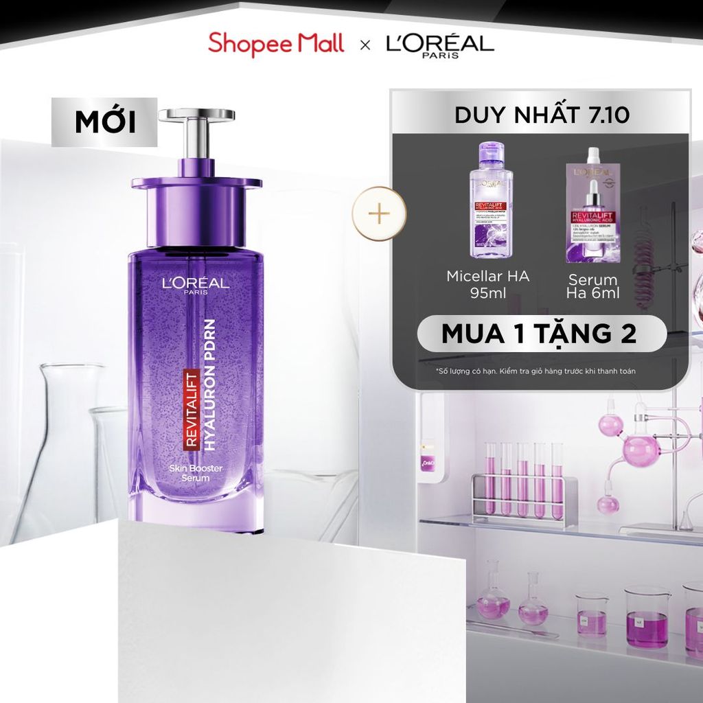[MỚI] Dưỡng chất serum PDRN lên men sinh học, cảm nhận da Glass skin căng mọng, rạng rỡ tức thì L’Oréal Paris 30ml