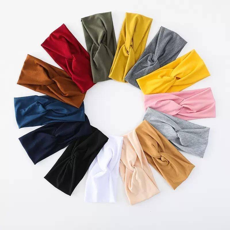 LIS Solid Knotted Sports Non Slip Yoga Workout Hair Wrap HUJ | Shopee ...