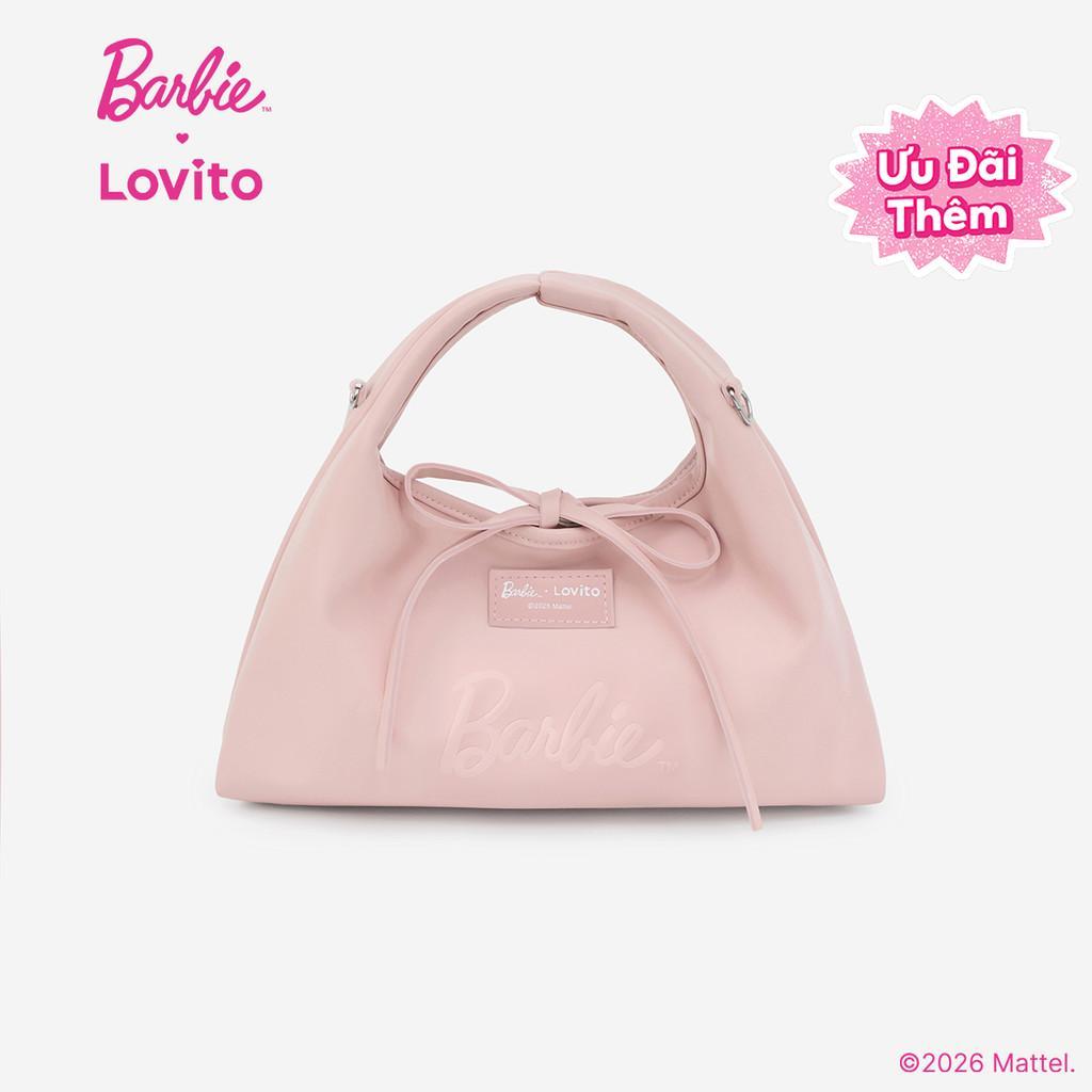 Barbie™ X Lovito Túi Đeo Vai Nhỏ Kiểu Hàn Quốc Thời Trang Bằng Da Pu Với Nơ Dành Cho Nữ LBL5AD037