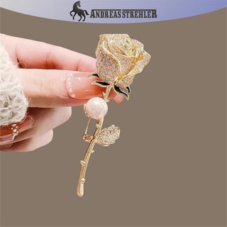 Onetimingfine Metal, Đầy Kim Cương, Ngọc Trai, Hoa Hồng, Trâm Cài, Dễ Thương, Lớn Corsages, Tính Khí, Chân, Phù Hợp Với Và Phụ Kiện VN