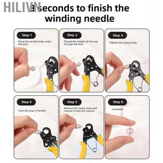 hilivn 2.25mm One Step Looper 9 Pin Looping Kìm cho 18-26 Đồng hồ đo Thủ công Dây Vàng Bạc Đồng Sắt cuộn dây Tay cầm màu vàng