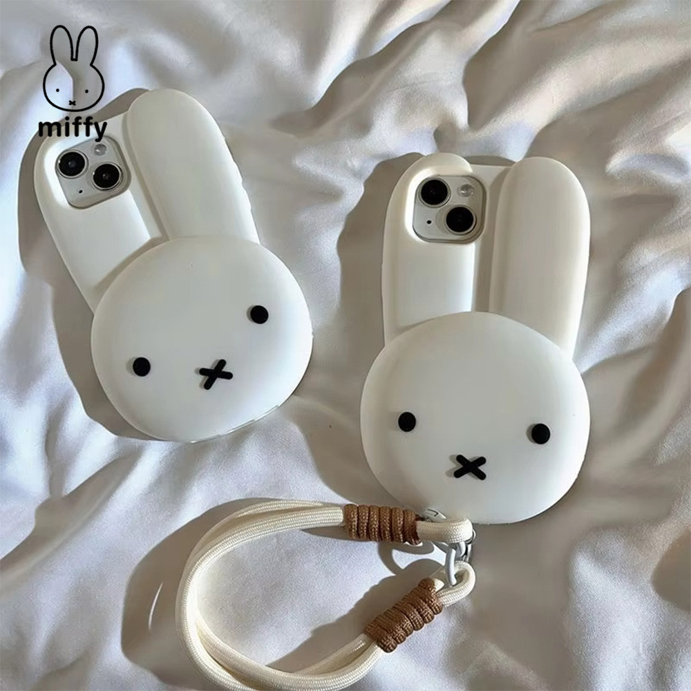 Miffy / 12 / 13 / 14 / 15 / 16 / 17 ProMax Kawaii Ốp Silicon Chống Rơi Đơn Giản Tất Cả Các Viền Mềm Đồ Chơi Quà Tặng