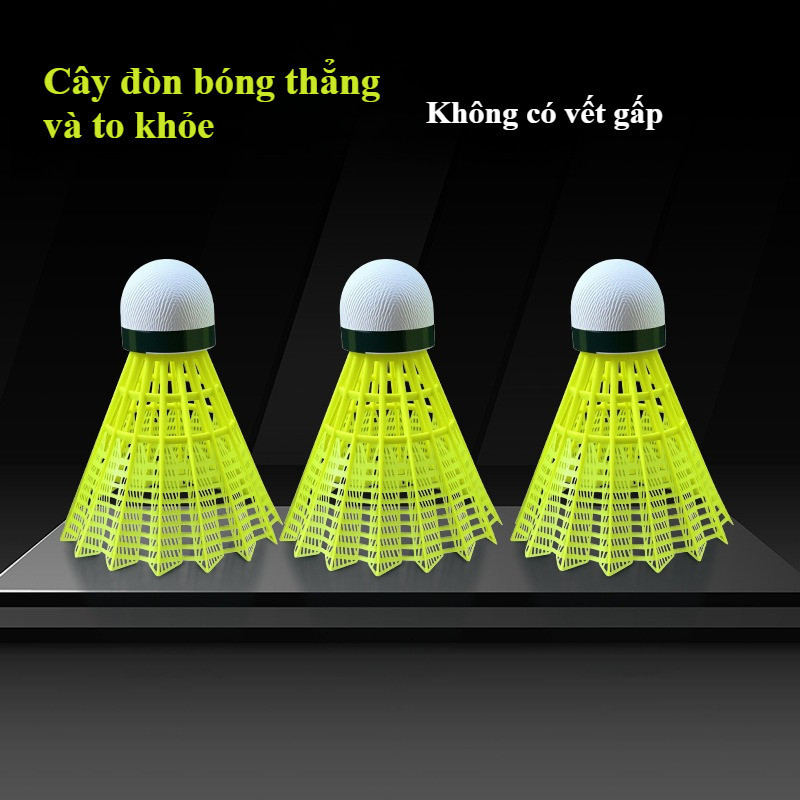 Ống Cầu Lông Nylon Cao Cấp 12 Quả - Thiết Kế Chống Gió, Độ Bền Cao, Phù Hợp Tập Luyện & Thi Đấu
