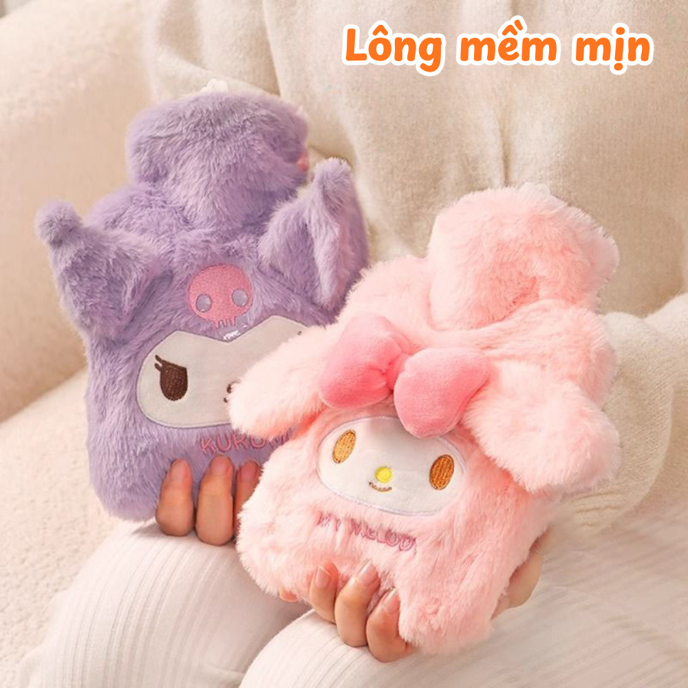 Túi Chườm Bụng Giữ Nhiệt Hello Kitty, Túi Sưởi Ấm Đau Bụng Kinh Lông Cừu Mềm Mại Nhiều Mẫu Dễ Thương