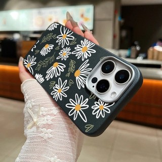 Ốp Điện Thoại In Hoa Trắng Cho OPPO A6 A5 A3 Pro A6X A6i A5X A3X A5i A60 A18 A38 A58 A78 4G 5G Kết Cấu Da Chống Sốc TPU Silicon