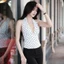 Áo Nữ Chấm Bi Cổ Yếm Dáng Ôm Hở Lưng Gợi Cảm A51495