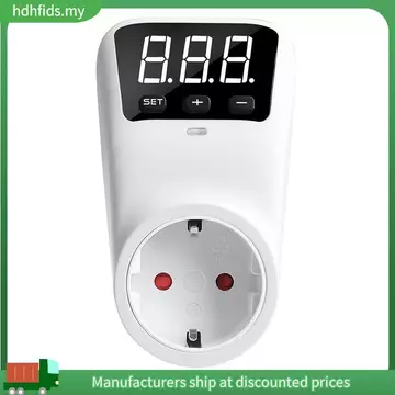 AC230V Ổ cắm bảo vệ chống sét có thể điều chỉnh Điện áp Tủ lạnh an toàn Bảo vệ phích cắm EU 1 mảnh