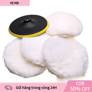 【Hỷ】Đĩa đánh bóng bằng len ô tô 4-5 inch, phù hợp với nhiều loại vật liệu, tiện lợi cho sử dụng DIY tại nhà