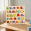Inset Puzzle Giáo dục Bảng xếp hình bằng gỗ Đồ chơi đầy màu sắc chắc chắn cho trẻ mới biết đi, gia đình, mẫu giáo