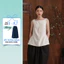 Áo Sơ Mi Kiểu Không Tay Form Suông Có Nhấn Eo Nhẹ - EAG01057 (Sleeveless side-slit blouse)