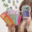 Ốp điện thoại Acrylic khối nối màu cho iPhone 17 Pro Max 16 15 Pro Max Vỏ bảo vệ chống sốc