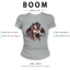 BOOM Áo Baby Tee Nữ Cotton Ôm Body-Áo Thun Ngắn Tay Y2K In Hình PhongCách Mùa Hè, Cổ Tròn Hàng Đầucách hàn quốc phong694