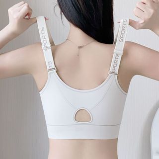 Áo lót ngực thể thao chống rung khóa kéo phía trước thu gọn nách phụ ngừa chảy xệ siêu mỏng che ngực lớn