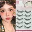 FAVORITEGOODS 5 Đôi Lông Mi Giả, Cosplay Nhật Bản Dramatic Manga Anime Mies, 5 Cặp Gói Dày Giả Chồn Giả Lông Mi Mở Rộng Cho Nữ Bé Gái