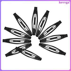 10 Chiếc Kẹp Tóc Cho Bé Gái Chụp Phụ Kiện Barrette Kéo Dài 6.00X1.00X0.50CM Đen kevga