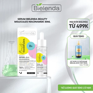 Serum Bielenda Beauty Molecules Niacinamide kiềm dầu, ngừa mụn, mờ thâm, làm sáng da 30ml