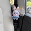 CUTE PHIM HOẠT HÌNH AN TOÀN XE GHẾ BELT VAI Tấm đệm mềm Xe an toàn Vỏ đai trang trí nội thất ô tô dễ thương