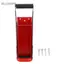Belleshopp Máy nghiền hộp 500ML Máy đập vỡ có tay cầm bằng cao su bằng thép màu đỏ Dụng cụ mở chai nhựa tái chế để sử dụng và tiện lợi