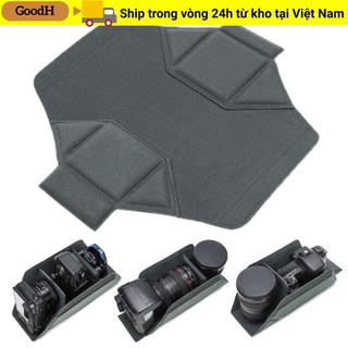 Bảo vệ máy ảnh DSLR GOODH, Túi bên trong ống kính máy ảnh hấp thụ độ ẩm, Bộ chia nội thất chống mài mòn Túi chụp ảnh chống trầy xước