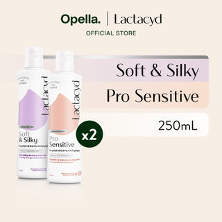 Bộ Dung Dịch Vệ Sinh Phụ Nữ Lactacyd Soft & Silky Dưỡng Ẩm 250ml + Pro Sensitive Cho Da Nhạy Cảm 250ml