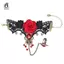 Vòng tay ren đỏ phong cách Gothic thanh lịch mới hấp dẫn với vòng đeo tay có thể điều chỉnh mới