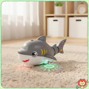 Hoạt Hình Điện Cá Mập Đồ Chơi Có Ánh Sáng Và Âm Thanh Tự Động Di Chuyển Cá Mập Đồ Chơi Tương Tác Cho Trẻ Em Quà Tặng