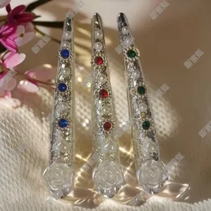 Đồng Nguyên Chất Mạ Bạc Ngọc Hoa Nhấp Nháy Kim Cương Cưới Cô Dâu Cung Điện Móng Tay Cổ Giáp Trang Phục Cổ Chụp Ảnh Hanfu Phụ Kiện 2026-7-2