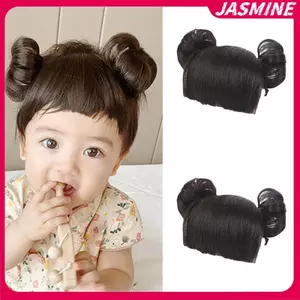 JASMINE Bé Tóc Giả Bím Tóc Tóc Giả Cho Trẻ Em Bé Tóc Trẻ Em Giả Nổ Đầu Bule COS Phụ Kiện Tóc Bé JASMINE