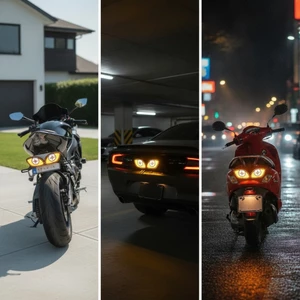 Xe Máy Biển Số Đèn Trang Trí Biển Số Đèn Có Vít Bu Lông Dễ Dàng Lắp Đặt Tùy Chỉnh Cho Xe Máy