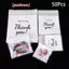 50 Chiếc Trong Suốt CẢM ƠN BẠN Túi Tự Dính Túi Nhựa Cho DIY Trang Sức Hiển Thị Bánh Quy Lưu Trữ Quà Tặng Túi