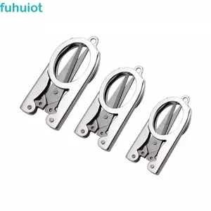 FUHUIOT Kéo Gấp Giấy Văn Phòng Làm Việc Thép Không Gỉ Sinh Viên Mini Bỏ Túi Kéo Câu Cá
