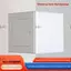 Cửa bảng điều khiển truy cập JUIC, Tấm nắp nắp mở bằng nhựa màu trắng, Chốt cửa tự dính Cửa ra vào tường có thể tháo rời Cửa trần