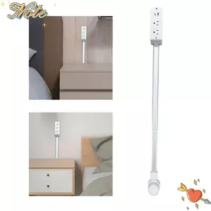 Bộ mở rộng ổ cắm điện NOTE1, Bộ mở rộng ổ cắm điện màu trắng có thể điều chỉnh độ dài, Xoay 180° Bộ mở rộng ổ cắm điện cho NightStand