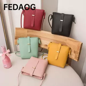 Túi đeo vai Hàn Quốc FEDAOG, Túi đeo chéo nữ 10 màu chống thấm nước, Túi Tote nữ bằng da PU thời trang dành cho nữ