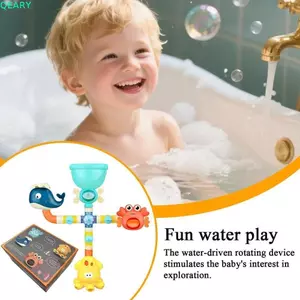 Đồ chơi nước bánh xe nước QEARY, Cốc hút giáo dục Đồ chơi tắm trứng khủng long, Bộ tương tác Trượt nước biển Cảm giác Chơi đồ chơi tắm đại dương ABS Bể bơi vui nhộn