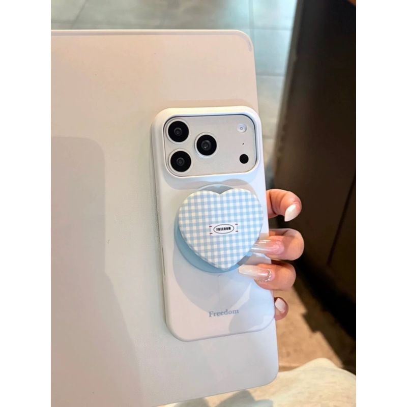 Trái Tim Kẻ Sọc Thích Hợp Cho iPhone16promax / 17 Vỏ Điện Thoại Apple 15 / 14 / 13 / 12 Vỏ Phim 11xr