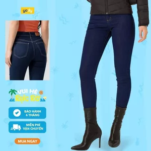 Quần Jean Nữ YodySkinny màu Xanh Nguyên Bản, tôn dáng, thoải mái, bền màu, QJN7058