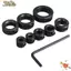 NOTE1 9 Vòng dừng mũi khoan, Bộ định vị mũi cờ lê lục giác có thể điều chỉnh, Bộ dụng cụ chế biến gỗ chất lượng cao Thắt chặt nút chặn Bộ cổ mũi khoan