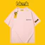 BKMK Mùa Hè Tay Ngắn Top 100% Cotton Cao Cấp Bảng Chữ Cái In Hình Áo Thun Rời Triều Cao Cấp Ruffian Đẹp Trai Nam Áo Thun ins Super Fire 0704