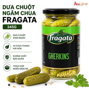 Dưa Chuột Ngâm Chua Fragata 345g Dưa Leo Giòn Ngon, Chua Thanh Chuẩn Vị Châu Âu