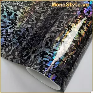 Nhãn dán thân xe máy MONOSTYLE, Phim Vinyl sợi carbon rèn / Hiệu ứng 6D bằng sợi carbon, Nhãn dán nội thất ô tô có độ bóng cao 50x30CM thời trang cho xe máy DIY