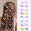 HFSHY Bướm Kẹp Tóc 10 Chiếc Sáng Bóng Kim Cương Giả Nhiều Màu Sắc Chuyển Màu Sắc Hai Lớp Organza Phụ Kiện Tóc Cho Quà Tặng Ngày Lễ Tình Nhân VN