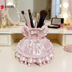 Hộp lưu trữ phong cách váy công chúa Lolita 1 mảnh để bàn Hộp đựng bút đựng mỹ phẩm cho phòng bé gái VN